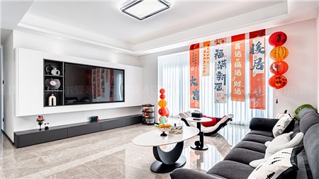 5w打造现代极简风格的家143m² | 丽尔曼顿全房全屋定制