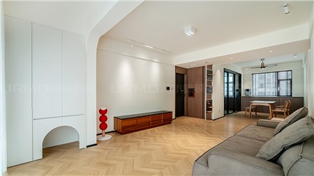 16.8w打造奶油中古风格的家121m² | 丽尔曼顿全房全屋整装