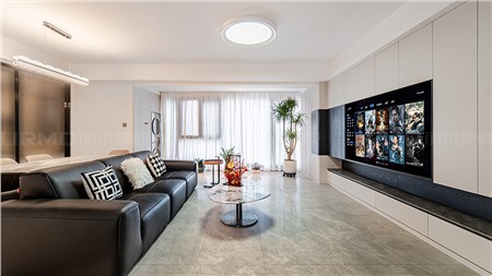 16.8w打造现代黑白灰风格的家126m² | 丽尔曼顿全房全屋定制