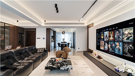 18w打造现代黑白灰风格的家127m² | 丽尔曼顿全房全屋定制